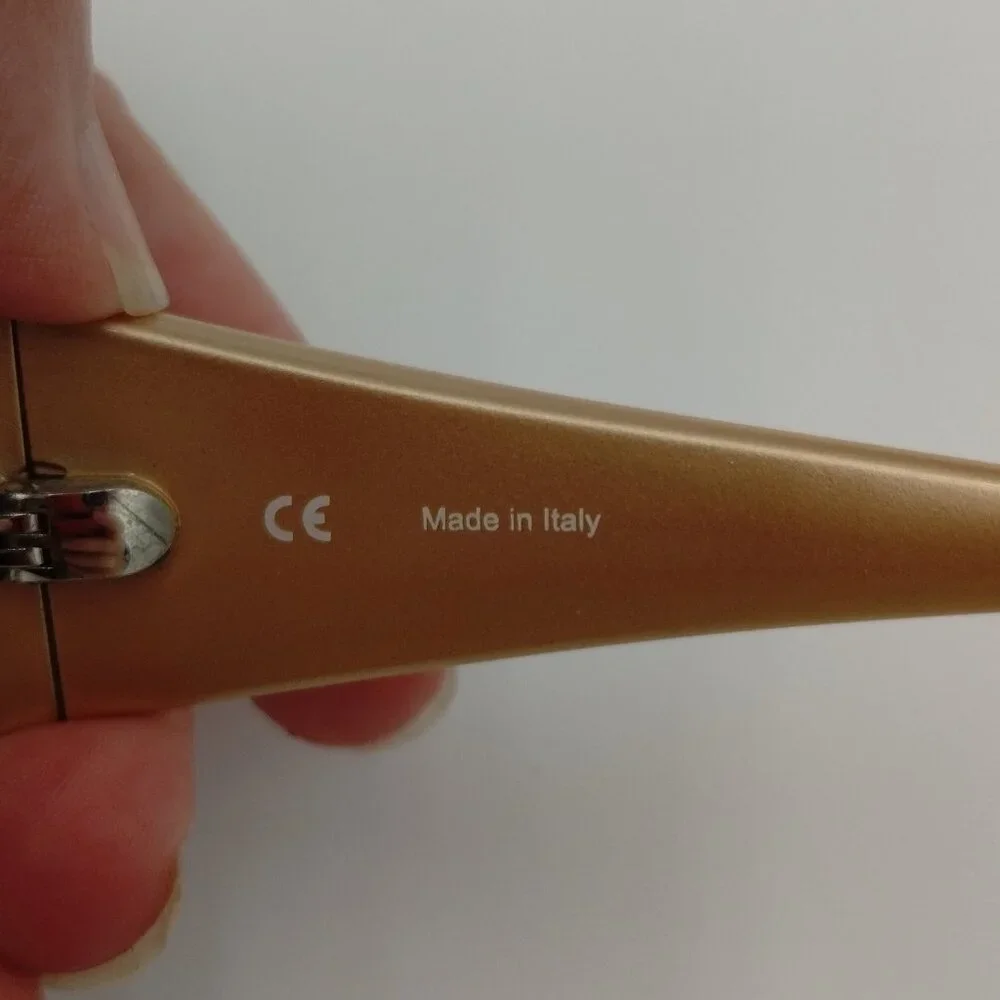 Givenchy SGV 722 Gold/Black Sunglasses